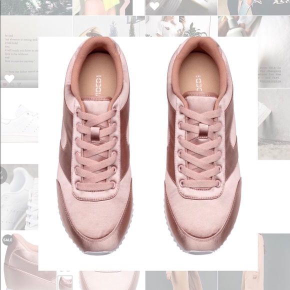powder pink sneakers